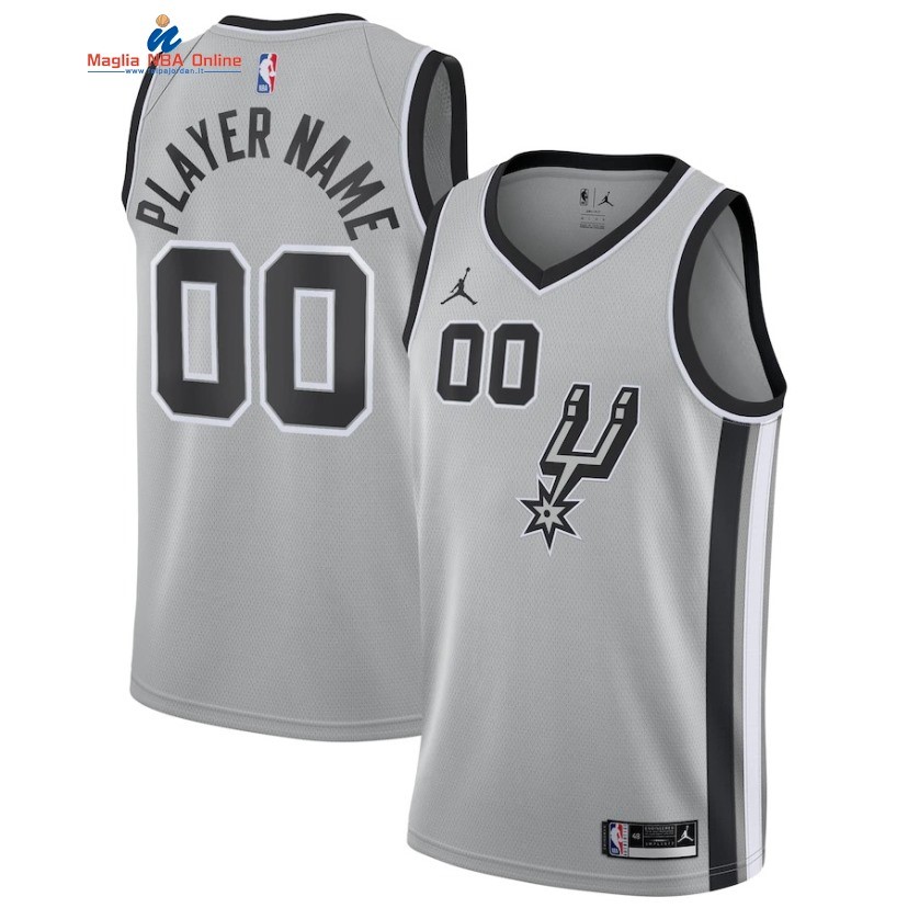 Maglia NBA San Antonio Spurs #00 Personalizzate Grigio Statement 2019-20 Acquista