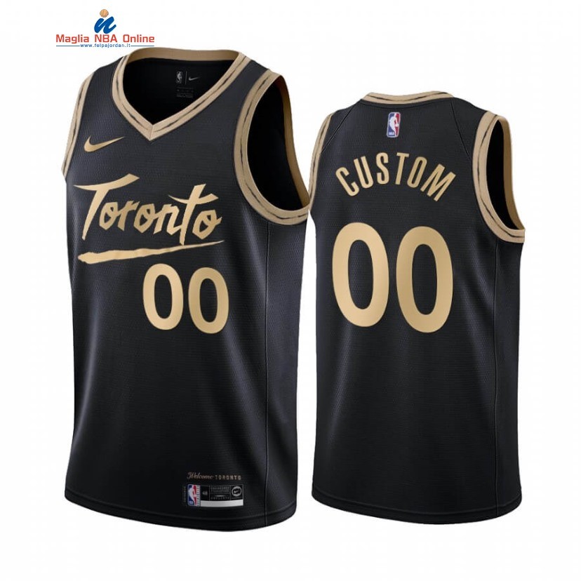 Maglia NBA Toronto Raptors #00 Personalizzate Nero Città 2020-21 Acquista