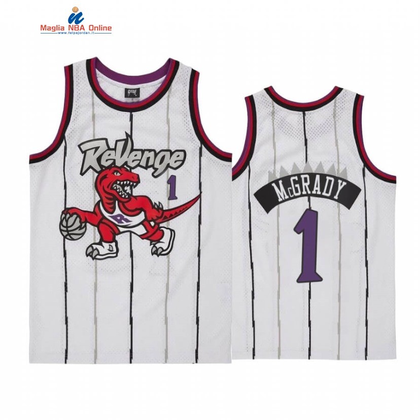 Maglia NBA Toronto Raptors #1 Tracy McGrady Revenge Bianco Throwback Acquista