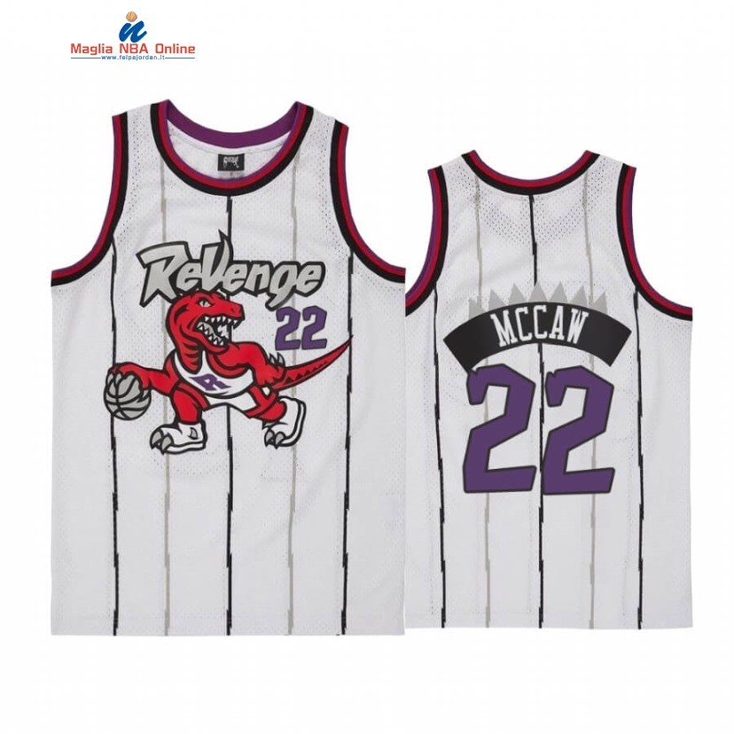 Maglia NBA Toronto Raptors #22 Patrick McCaw Revenge Bianco Throwback Acquista