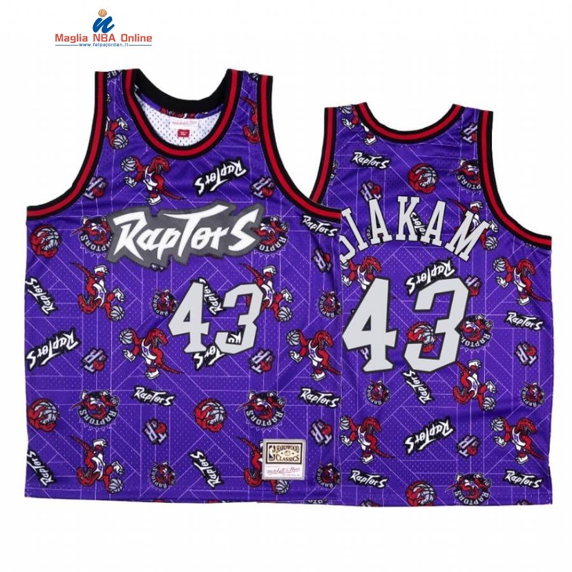 Maglia NBA Toronto Raptors #43 Pascal Siakam Tear Up Pack Porpora Hardwood Classics Acquista