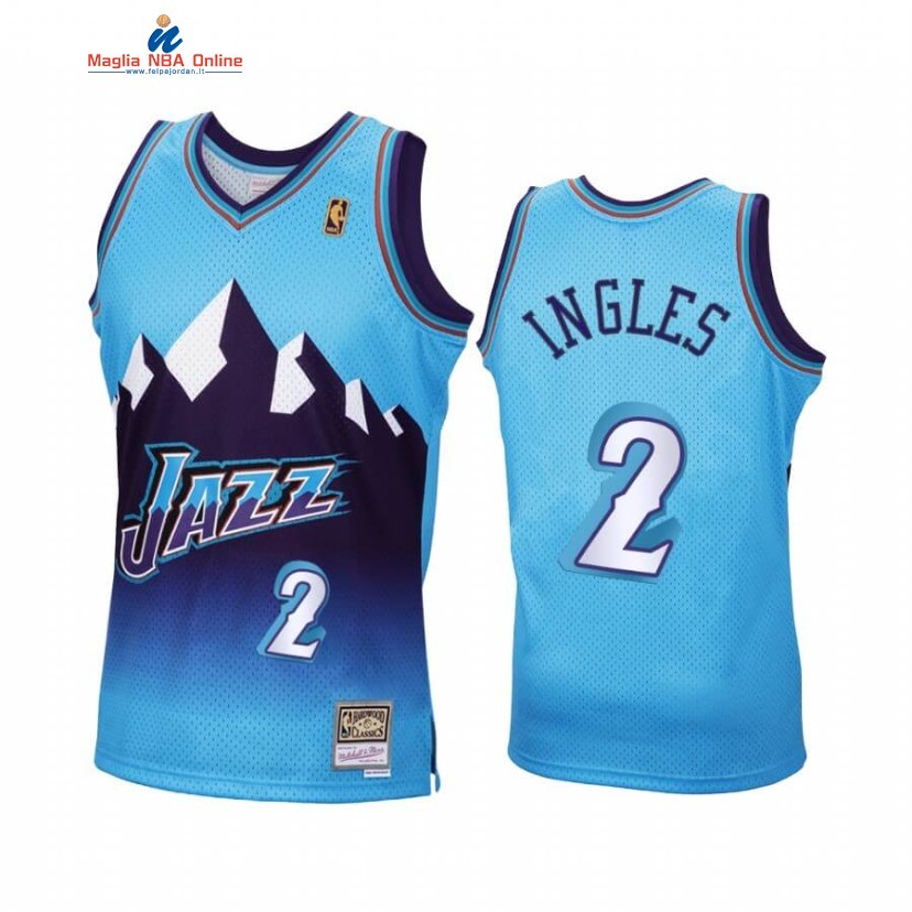 Maglia NBA Utah Jazz #2 Joe Ingles Reload Blu Hardwood Classics 2020 Acquista