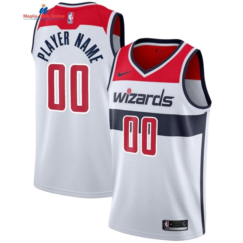 Maglia NBA Washington Wizards #00 Personalizzate Bianco Association 2019-20 Acquista