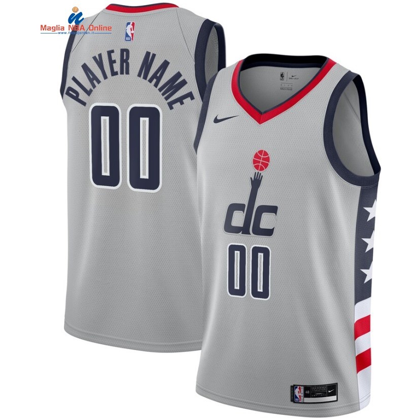 Maglia NBA Washington Wizards #00 Personalizzate Grigio Città 2020-21 Acquista