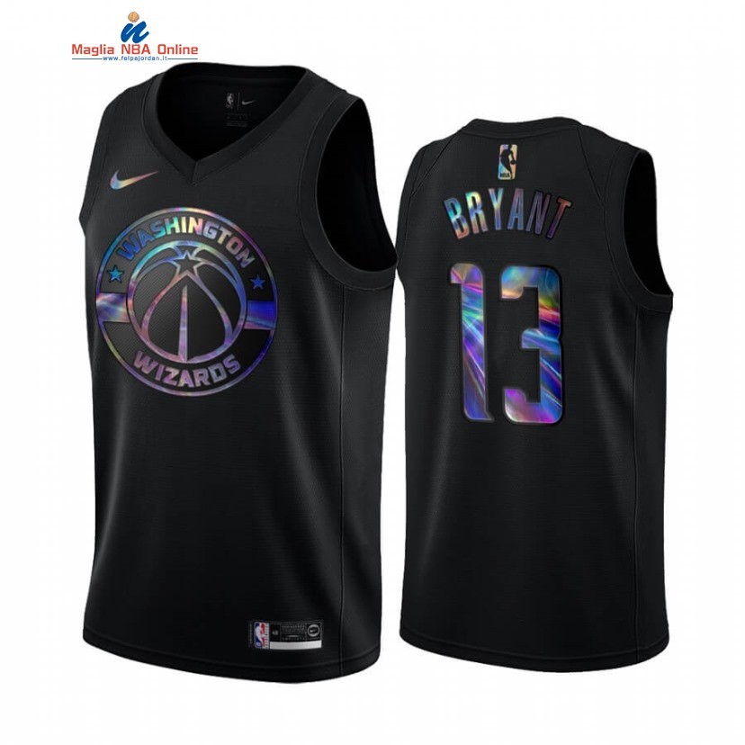 Maglia NBA Washington Wizards #13 Thomas Bryant Nero Hardwood Classics 2020 Acquista