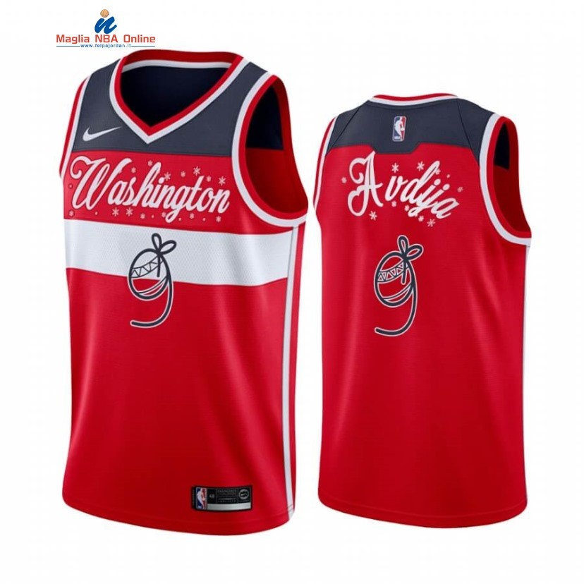 Maglia NBA Washington Wizards 2020 Natale #9 Deni Avdija Rosso Acquista