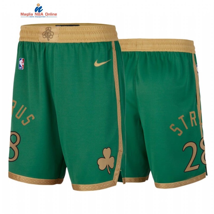 Pantaloni Basket Boston Celtics #28 Max Strus Verde Città 2020 Acquista
