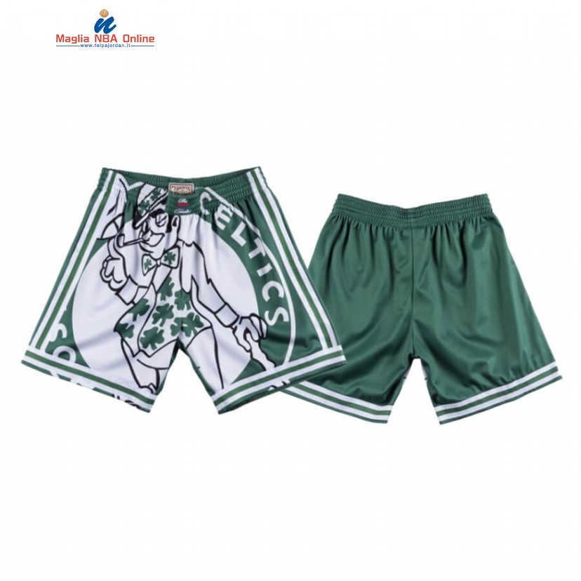 Pantaloni Basket Boston Celtics Big Face Verde Hardwood Classics 2020 Acquista