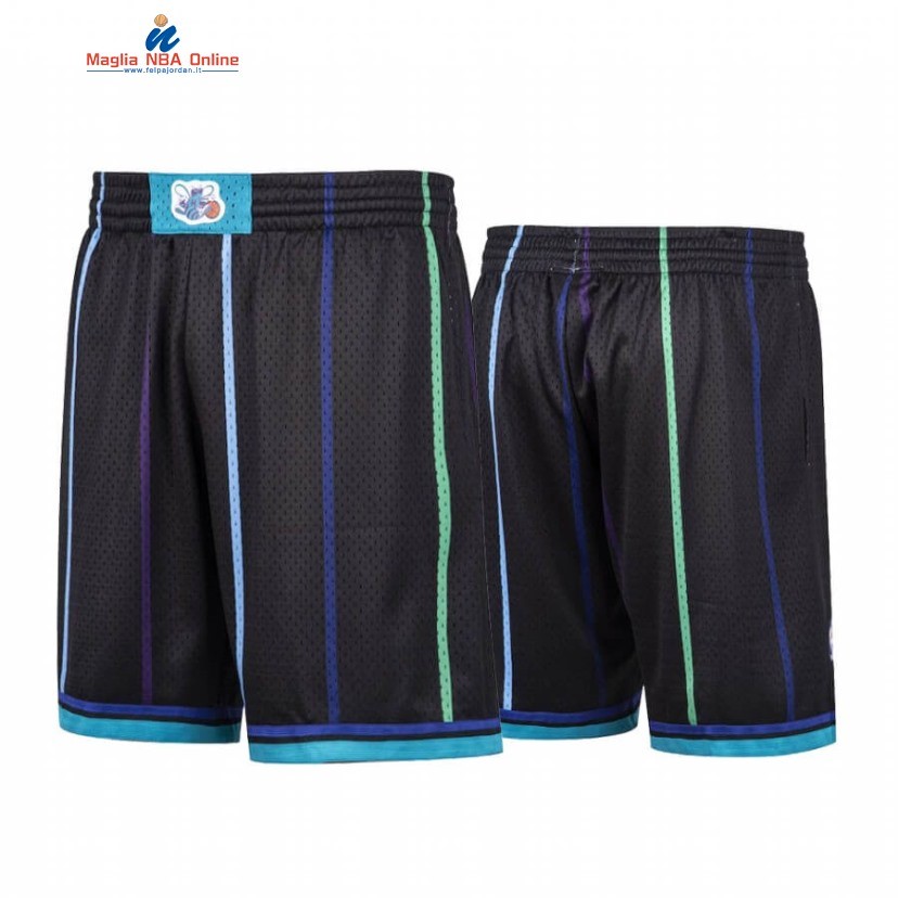 Pantaloni Basket Charlotte Hornets Nero Hardwood Classics 2020 Acquista