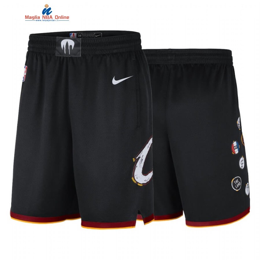 Pantaloni Basket Cleveland Cavaliers Nero Città 2020-21 Acquista