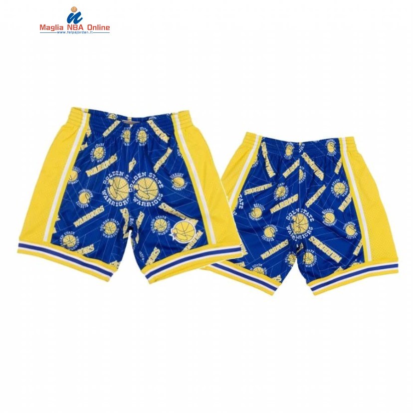 Pantaloni Basket Golden State Warriors Tear Up Pack Blu Hardwood Classics Acquista