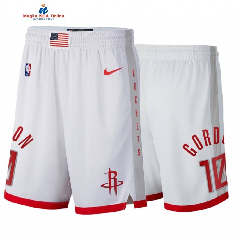 Pantaloni Basket Houston Rockets #10 Eric Gordon Bianco Città 2020 Acquista