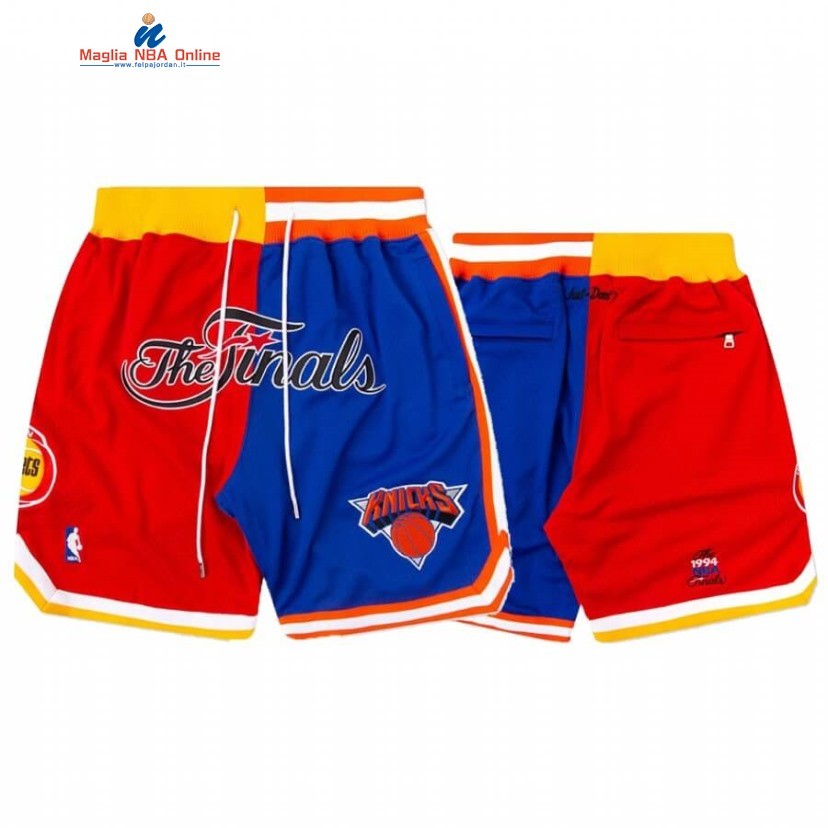 Pantaloni Basket Houston Rockets Rosso Blu Split 1994- Acquista