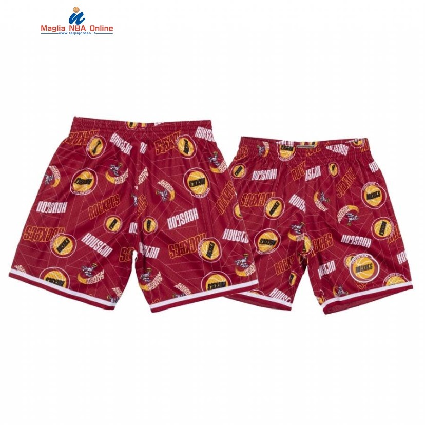 Pantaloni Basket Houston Rockets Tear Up Pack Rosso Hardwood Classics Acquista