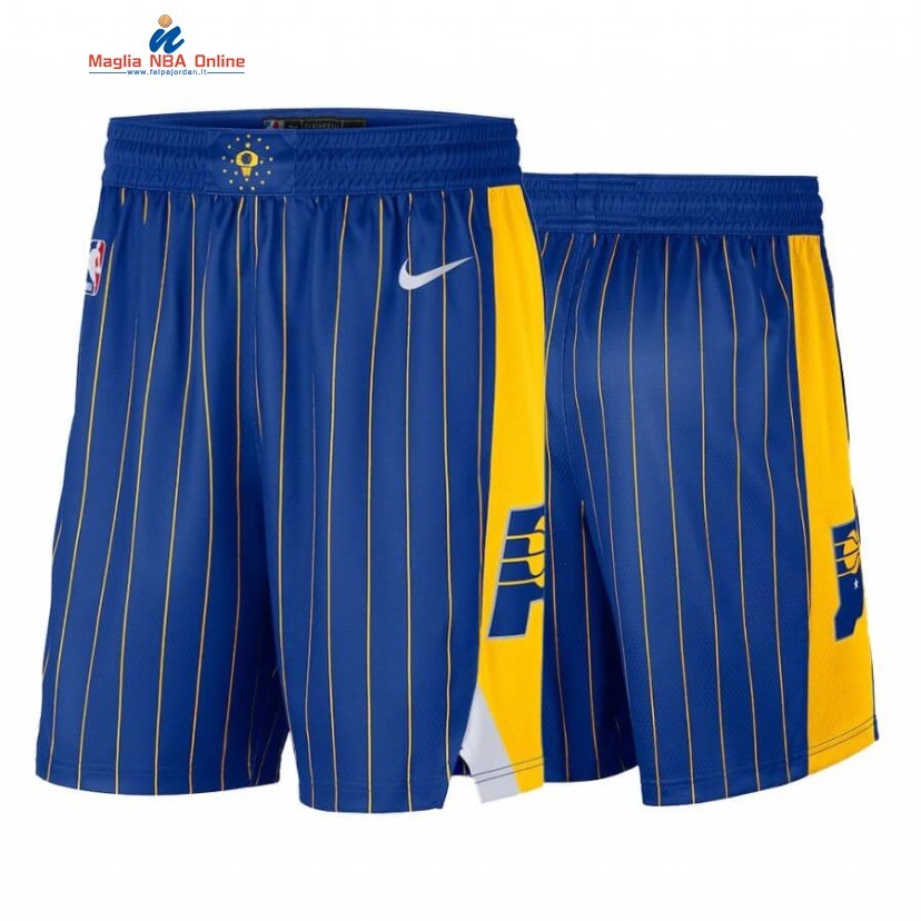 Pantaloni Basket Indiana Pacers Blu Città 2020-21 Acquista