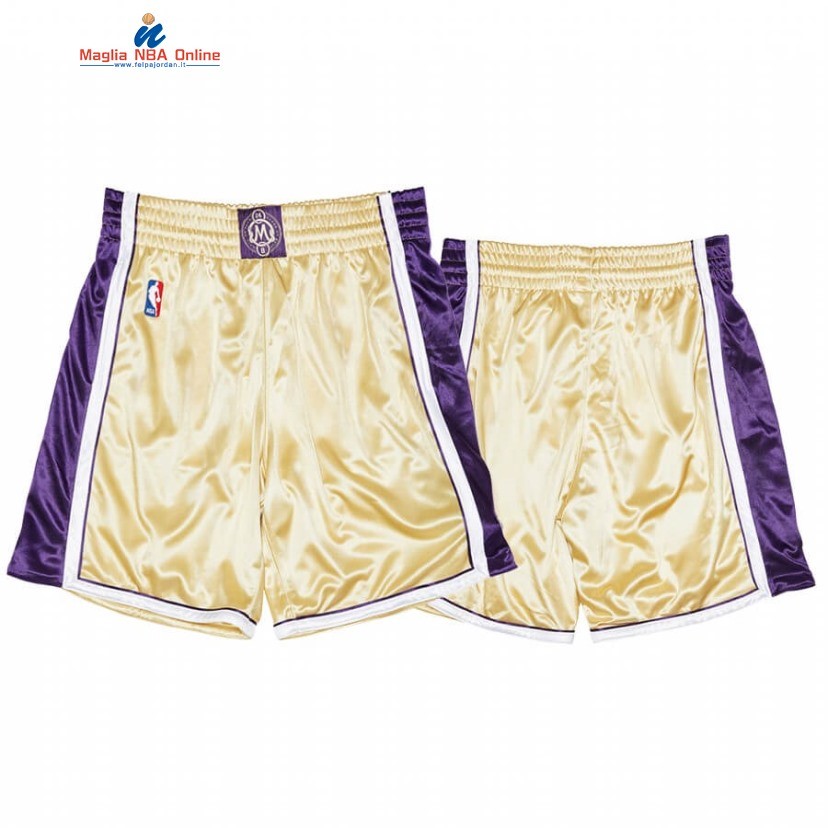 Pantaloni Basket Los Angeles Lakers #24 Kobe Bryant Oro Acquista
