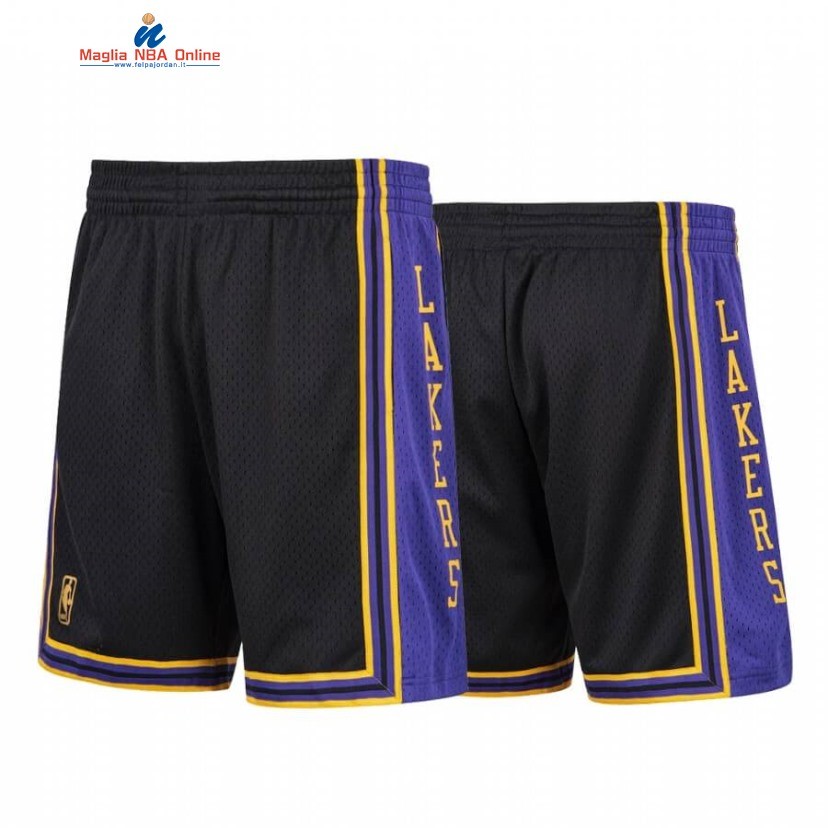 Pantaloni Basket Los Angeles Lakers Nero Hardwood Classics Acquista