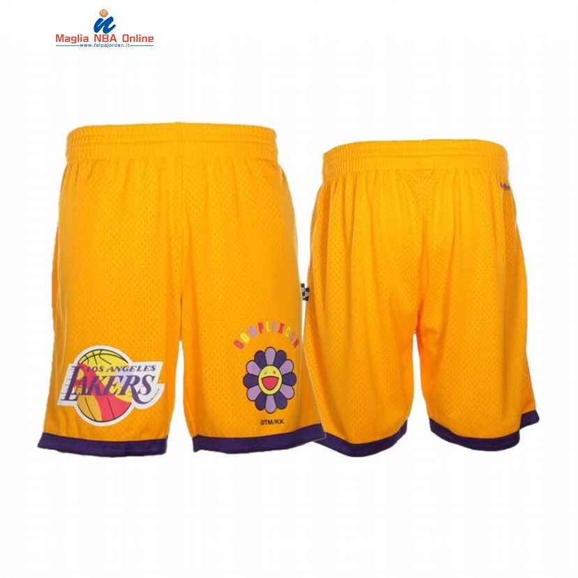 Pantaloni Basket Los Angeles Lakers Takashi Murakami Oro Acquista
