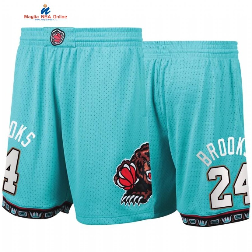Pantaloni Basket Memphis Grizzlies #24 Dillon Brooks Blu Hardwood Classics Acquista