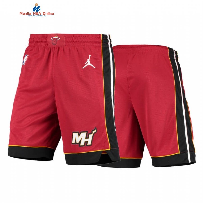 Pantaloni Basket Miami Heat Rosso Statement 2020-21 Acquista