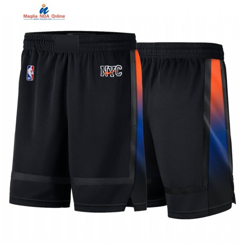 Pantaloni Basket New York Knicks Nero Città 2020-21 Acquista