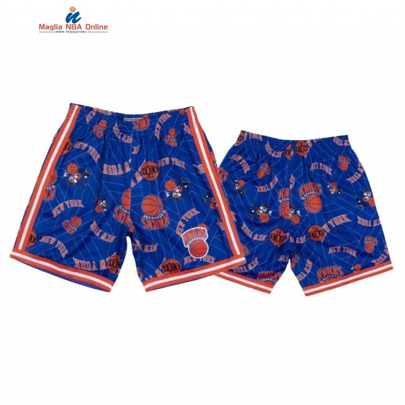 Pantaloni Basket New York Knicks Tear Up Pack Blu Hardwood Classics Acquista