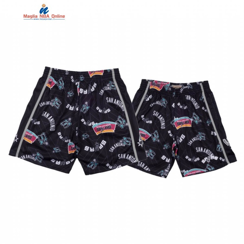 Pantaloni Basket San Antonio Spurs Tear Up Pack Nero Hardwood Classics Acquista