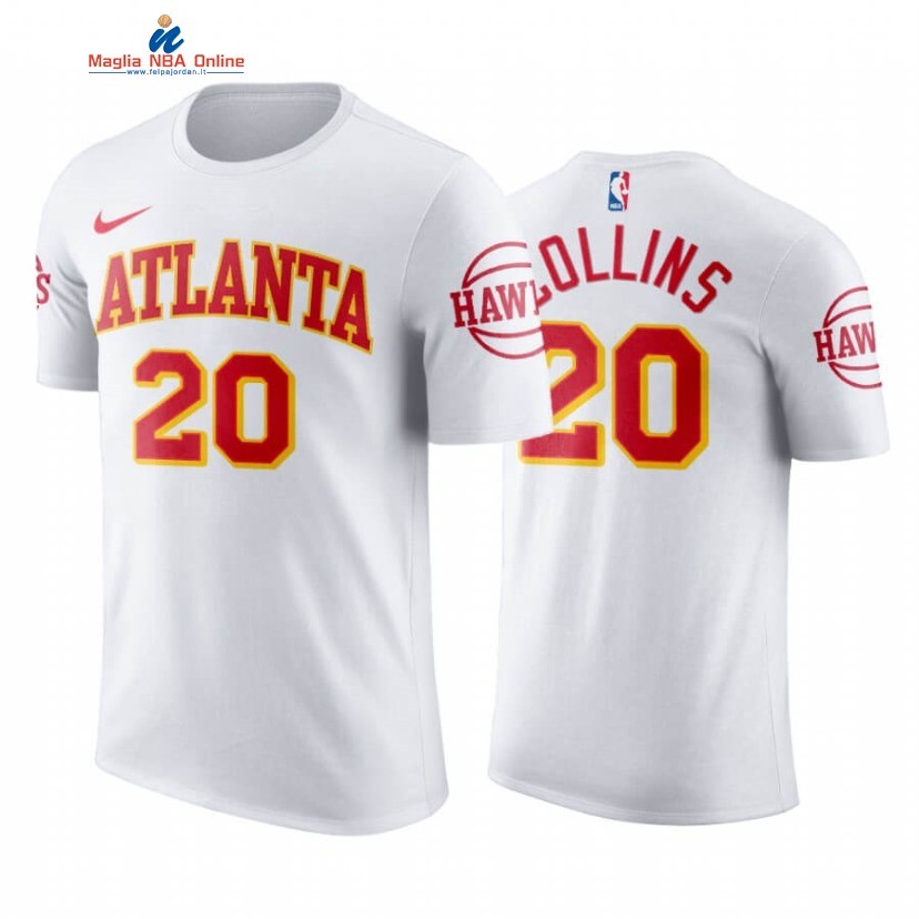 T-Shirt Atlanta Hawks #20 John Collins Bianco Association 2020-21 Acquista