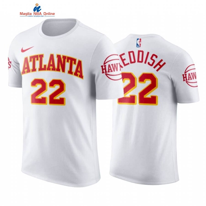 T-Shirt Atlanta Hawks #22 Cam Reddish Bianco Association 2020-21 Acquista