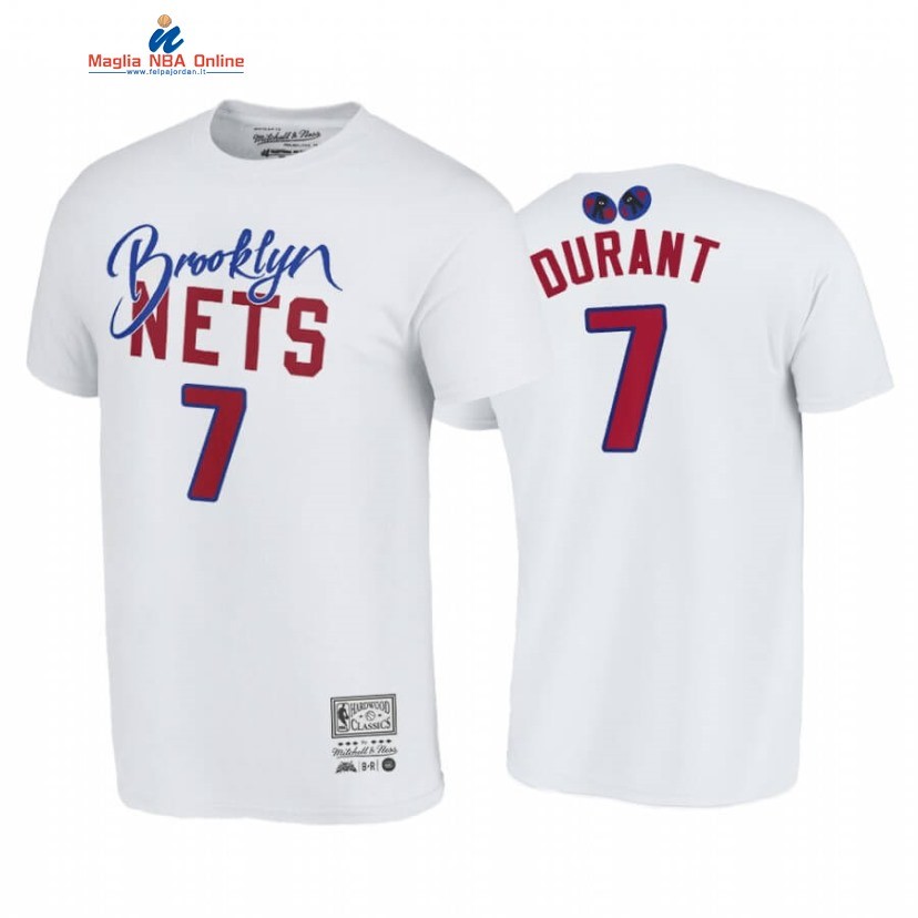 T-Shirt Brooklyn Nets #7 Kevin Durant BR Remix Bianco Hardwood Classics 2020 Acquista