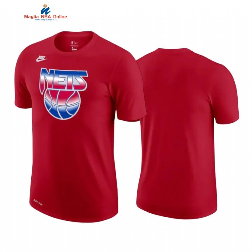 T-Shirt Brooklyn Nets Rosso 2020-21 Acquista