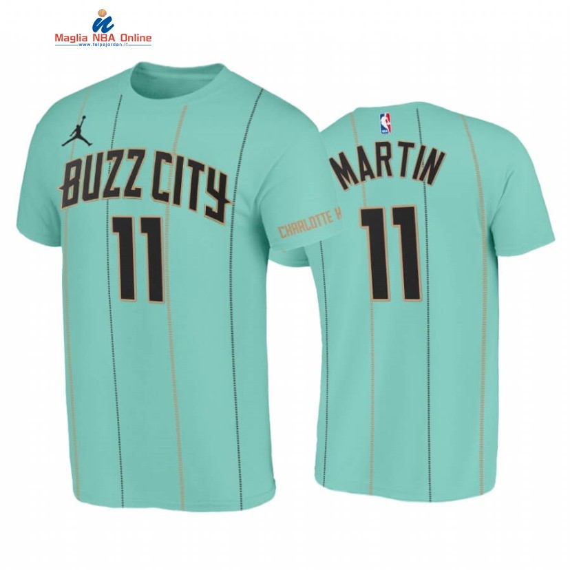 T-Shirt Charlotte Hornets #11 Cody Martin Teal Città 2020-21 Acquista
