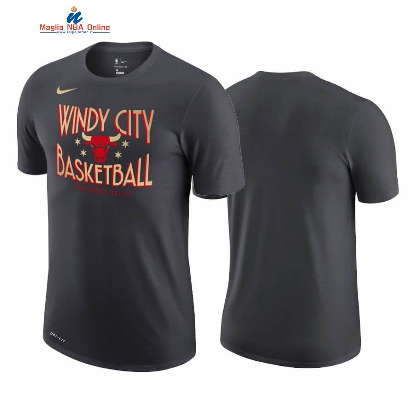 T-Shirt Chicago Bulls Story Grigio Città 2020-21 Acquista
