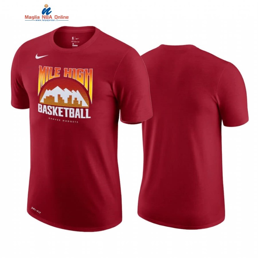 T-Shirt Denver Nuggets Story Rosso Città 2020-21 Acquista
