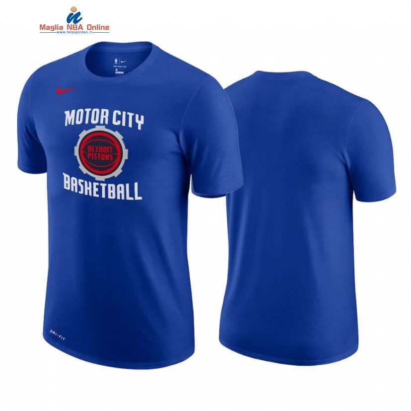 T-Shirt Detroit Pistons Story Blu Città 2020-21 Acquista