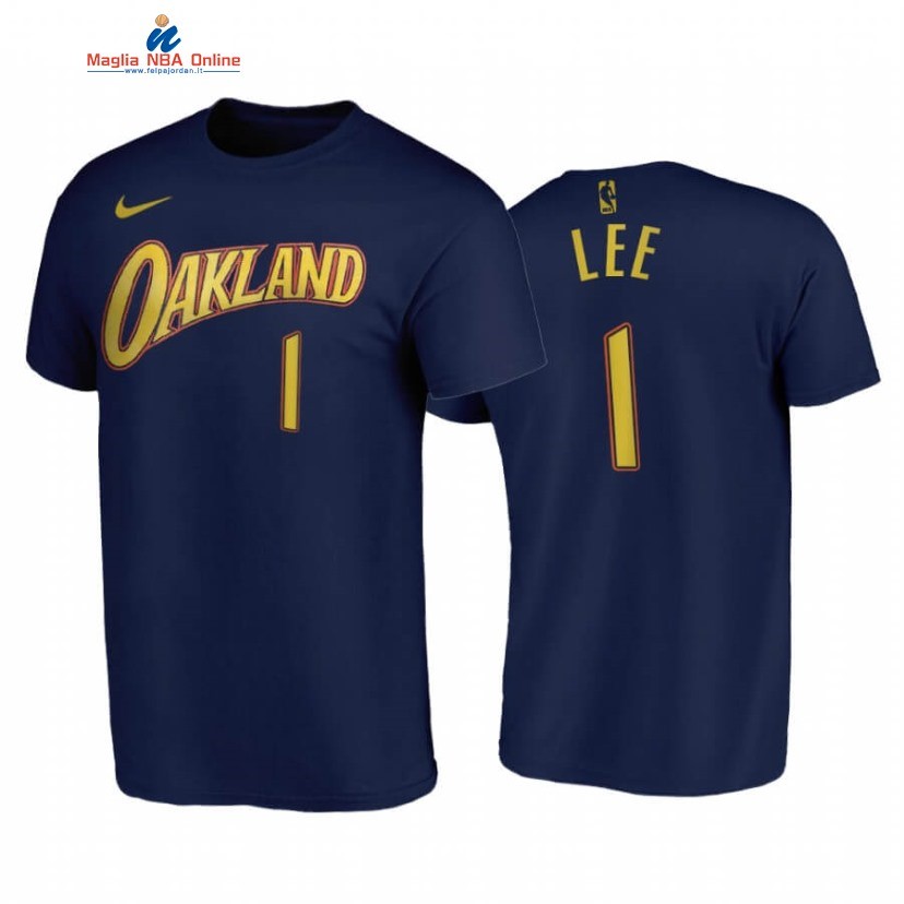 T-Shirt Golden State Warriors #1 Damion Lee Marino Città 2020-21 Acquista
