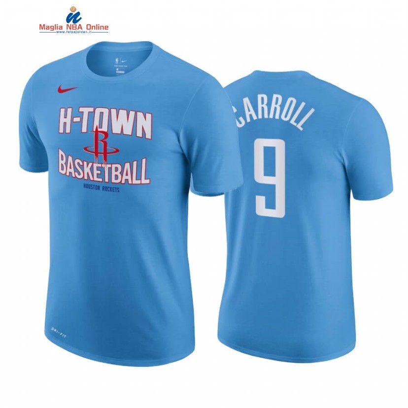 T-Shirt Houston Rockets #9 DeMarre Carroll Blu Città 2020-21 Acquista