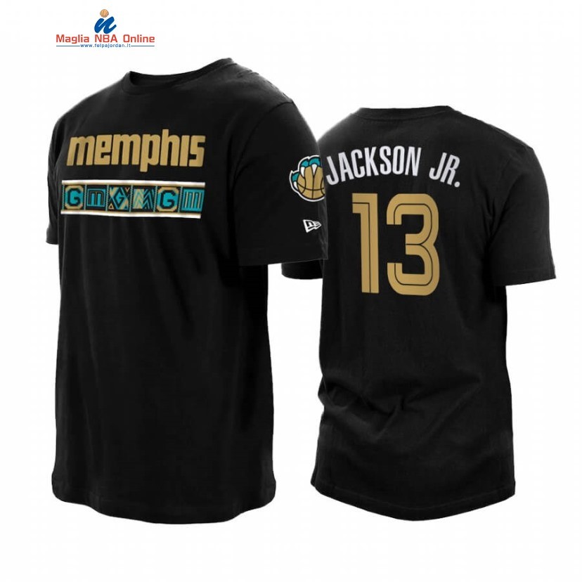 T-Shirt Memphis Grizzlies #13 Jaren Jackson Jr. Nero Città 2020-21 Acquista