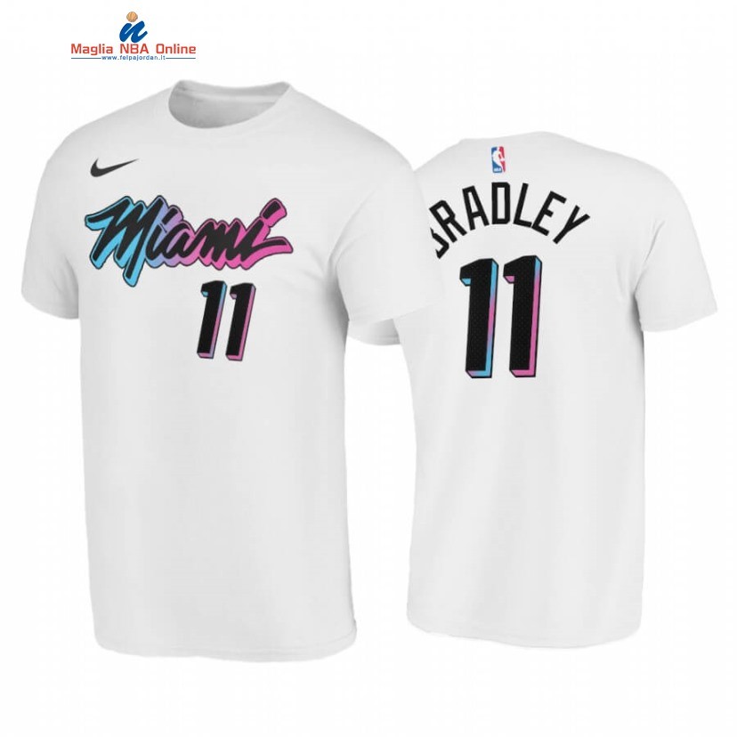 T-Shirt Miami Heat #11 Avery Bradley Bianco Città 2020-21 Acquista