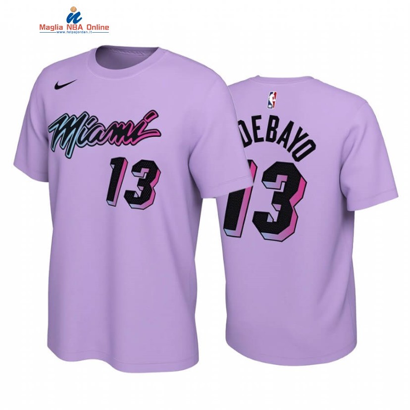 T-Shirt Miami Heat #13 Bam Adebayo Rosa 2020-21 Acquista