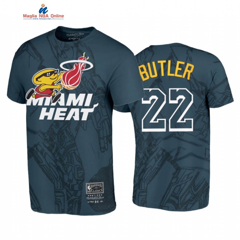 T-Shirt Miami Heat #22 Jimmy Butler BR Remix Verde Hardwood Classics 2020 Acquista