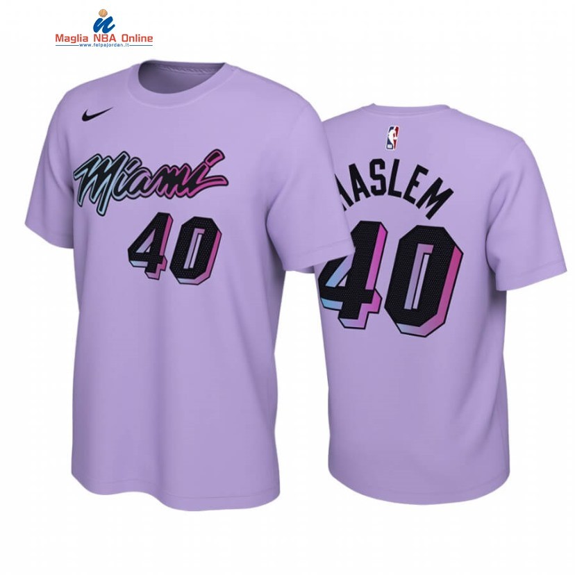T-Shirt Miami Heat #40 Udonis Haslem Rosa 2020-21 Acquista