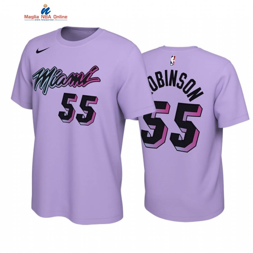 T-Shirt Miami Heat #55 Duncan Robinson Rosa 2020-21 Acquista