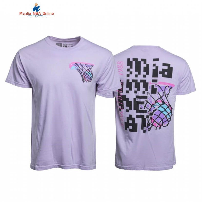 T-Shirt Miami Heat Court Culture Digi Dunk Rosa 2020 Acquista