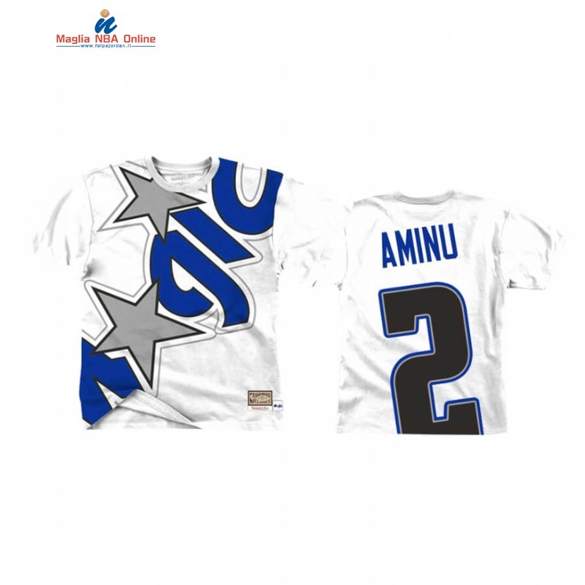 T-Shirt Orlando Magic #2 Al Farouq Aminu Big Face Bianco Acquista