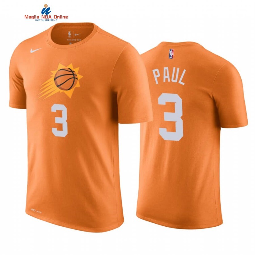 T-Shirt Phoenix Suns #3 Chris Paul Arancia Statement 2020-21 Acquista