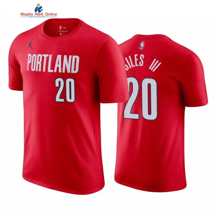 T-Shirt Portland Trail Blazers #20 Harry Giles III Rosso Statement 2020 Acquista