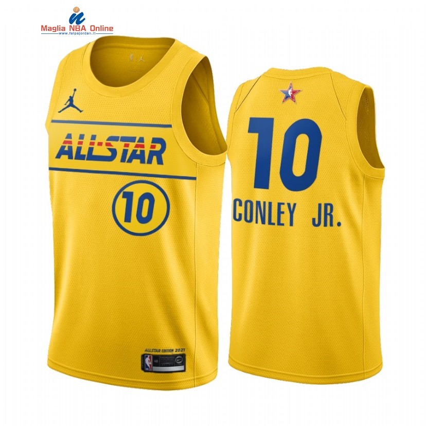 Maglia NBA 2021 All Star #10 Mike Conley Jr. Oro Acquista
