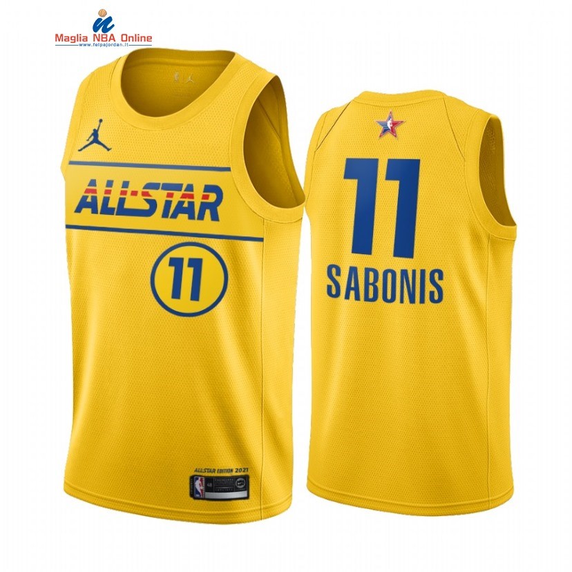 Maglia NBA 2021 All Star #11 Domantas Sabonis Oro Acquista