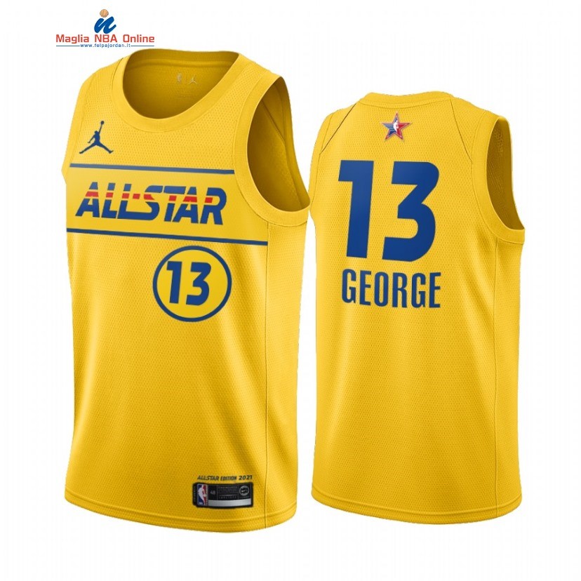 Maglia NBA 2021 All Star #13 Paul George Oro Acquista